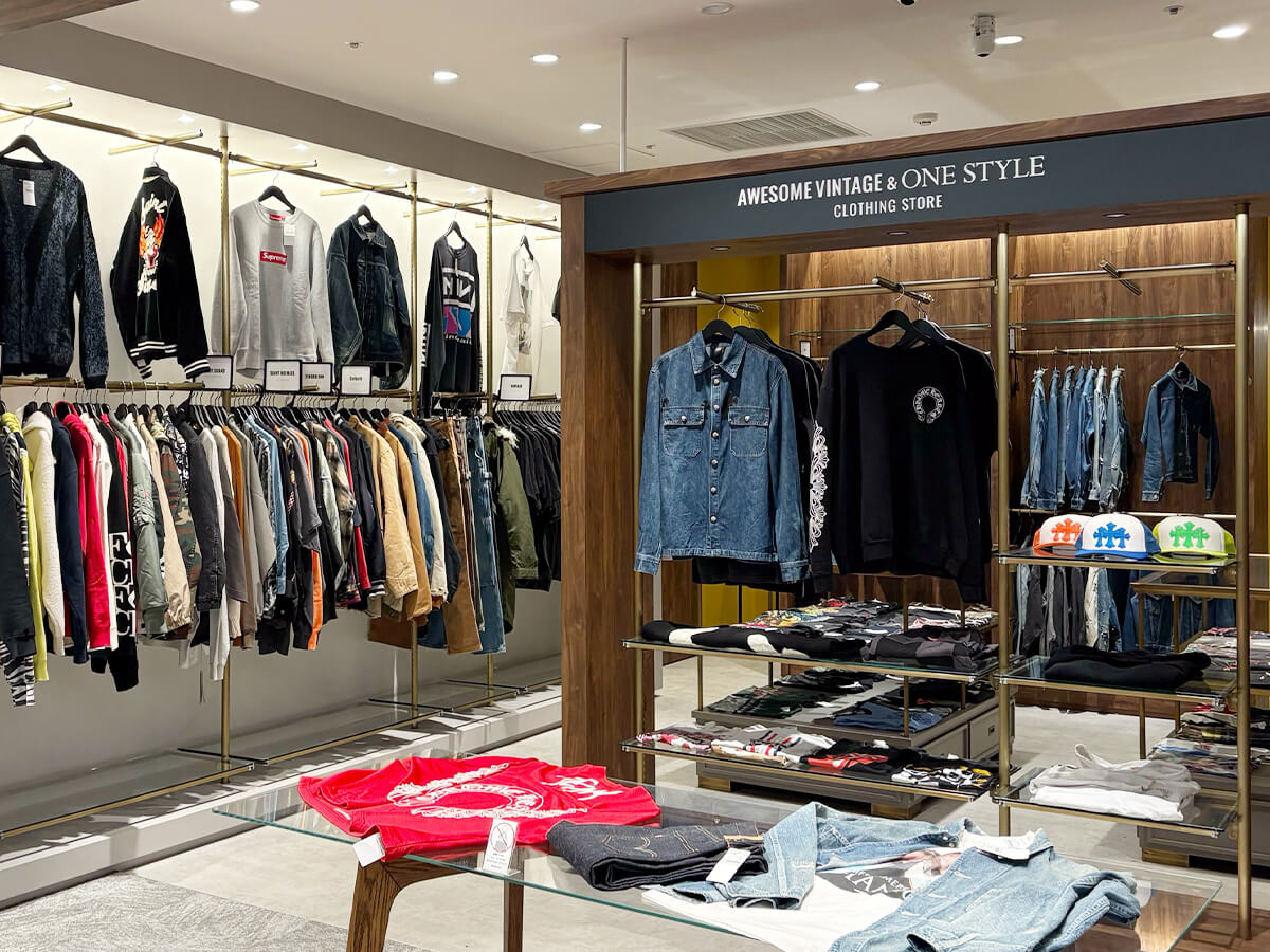 名古屋PARCO店にて期間限定開催<br>「あなただけの一着」と出会う。<br>AWESOME VINTAGE & One Style<br>CLOTHING STORE オープン
