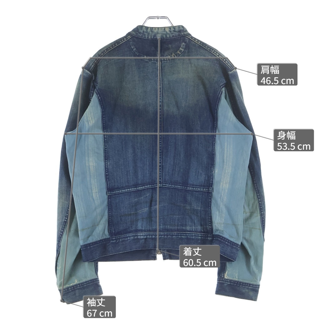 DIESEL(ディーゼル) 90s Archive Distressed Denim Jacket ダメージ加工 デニムジャケット 切り替え インディゴ