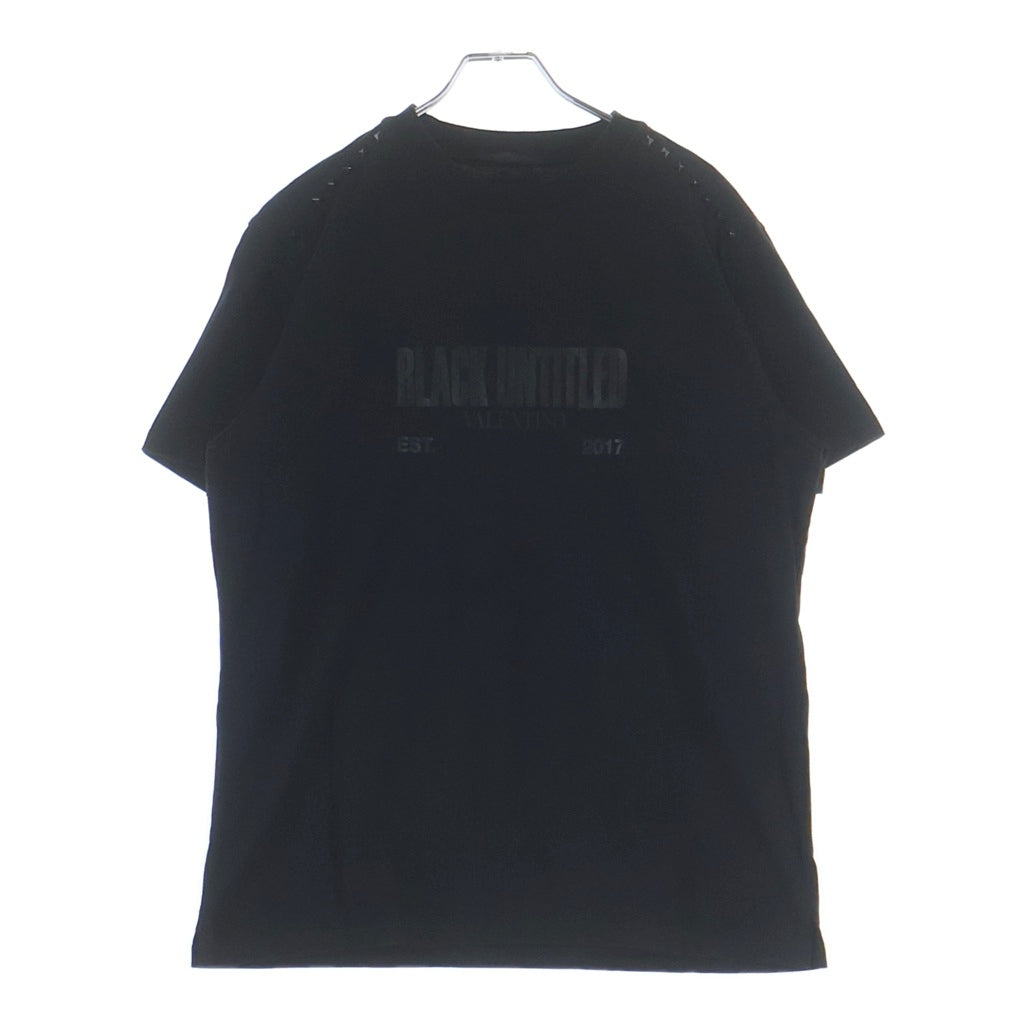 VALENTINO(ヴァレンティノ) ロックスタッズ ロゴTシャツ ブラック サイズL 2V3MG13C969