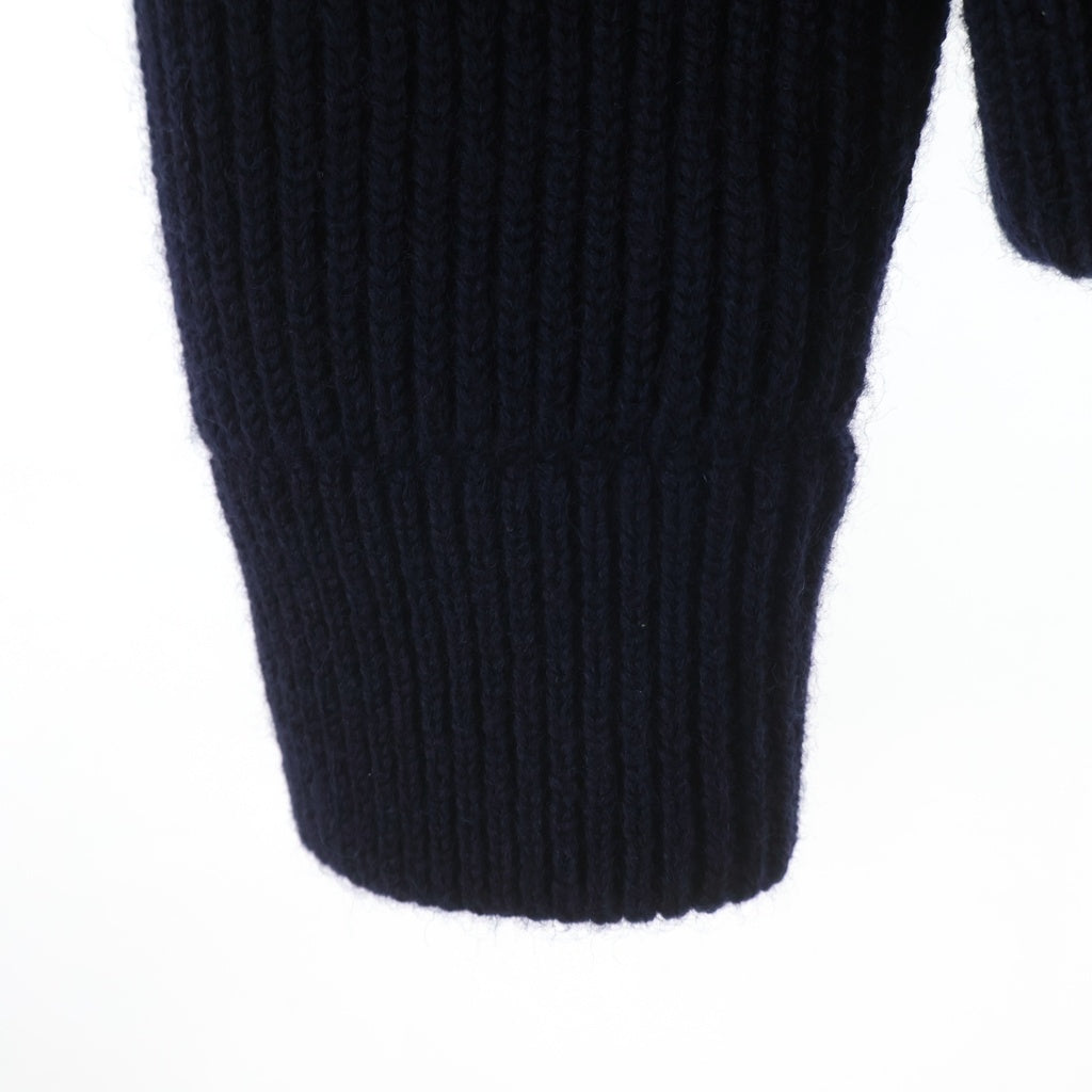 Maison Margiela(メゾンマルジェラ) 20AW DRIVERS KNIT ドライバーズウールニット ジップアップ長袖セーター ネイビー S50GP0143