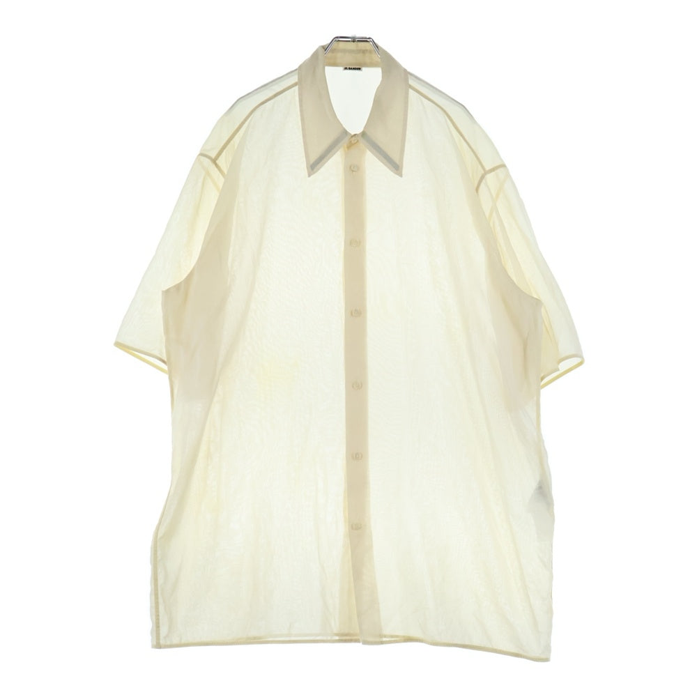 JIL SANDER(ジルサンダー) リラックス シアー 半袖シャツ ベージュ J22DL0110 J45131