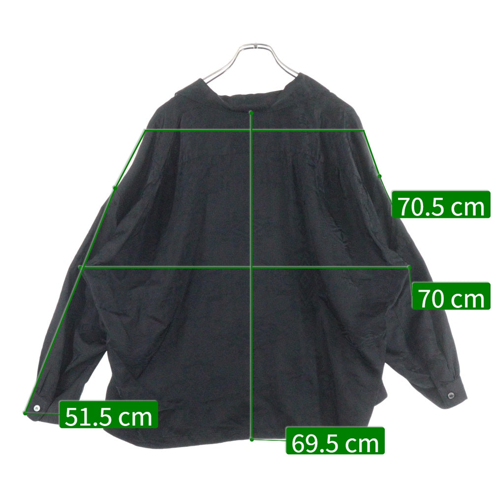 PENDLETON(ペンドルトン) シヌック総柄 レーヨン 長袖ポロシャツ ブラック