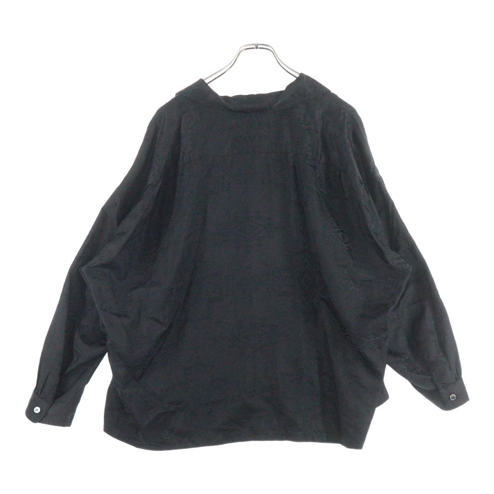 PENDLETON(ペンドルトン) シヌック総柄 レーヨン 長袖ポロシャツ ブラック