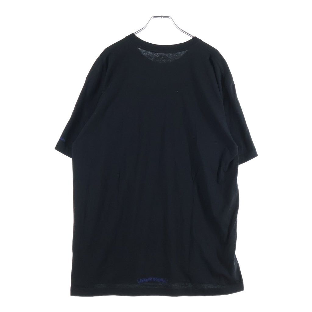 CHROME HEARTS(クロムハーツ) Neck Logo T-Shirt ネックロゴ 半袖Tシャツ カットソー ブラック/ブルー