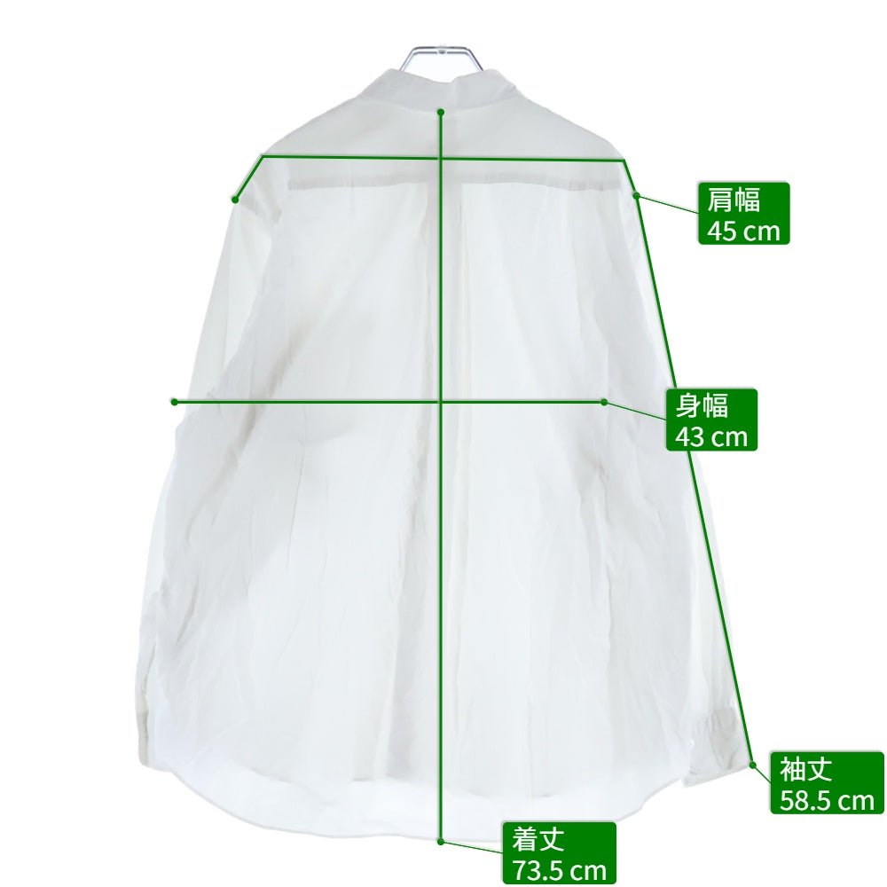 COMOLI(コモリ) 22AW コモリシャツ 長袖シャツ ホワイト U03-02001