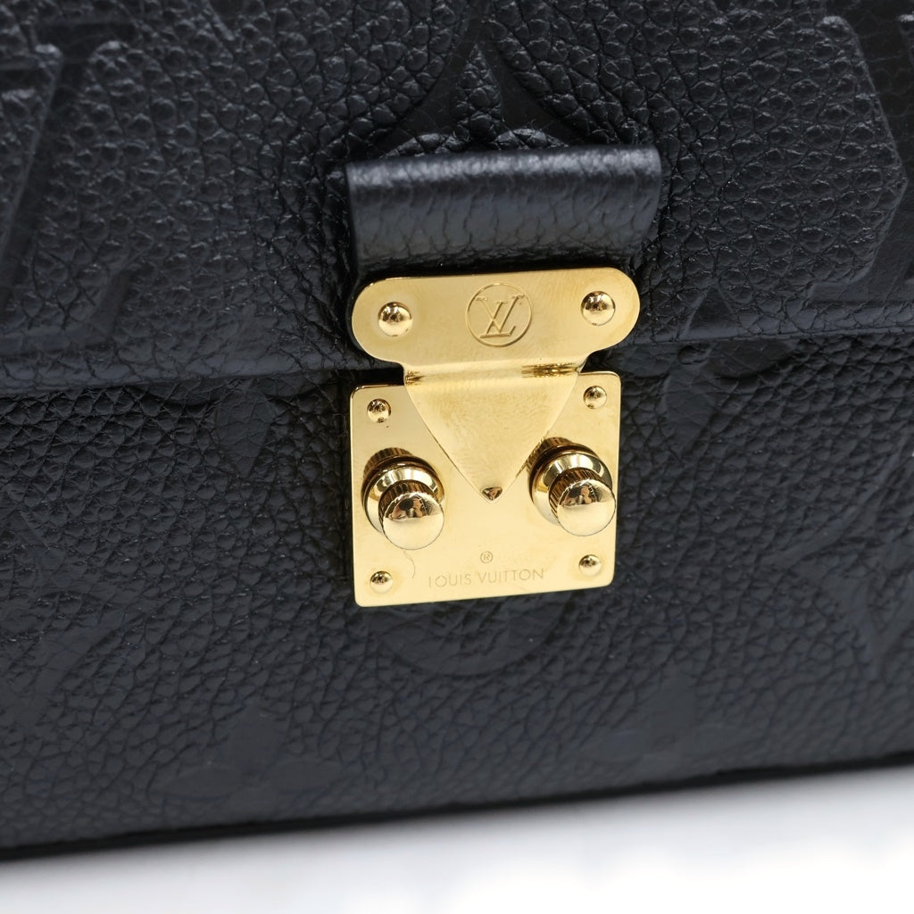 LOUIS VUITTON(ルイヴィトン) モノグラムアンプラント ナノマドレーヌ ハンドバッグ ショルダーバッグ ブラック レザー M12144 レディース