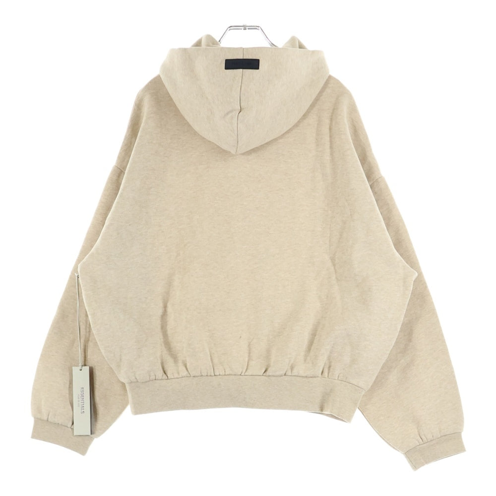 FEAR OF GOD ESSENTIALS(フィアオブゴッド エッセンシャルズ) HOODIE ラバーロゴ プルオーバースウェットパーカー フーディー ベージュ