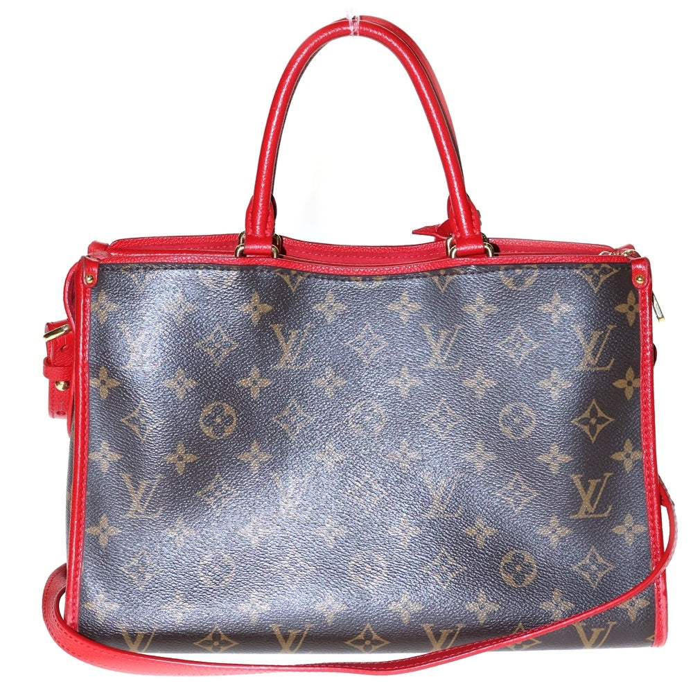 LOUIS VUITTON(ルイヴィトン) ポパンクールPM モノグラム キャンバス 2WAY ショルダーバッグ ハンドバッグ ブラウン/レッド M43433