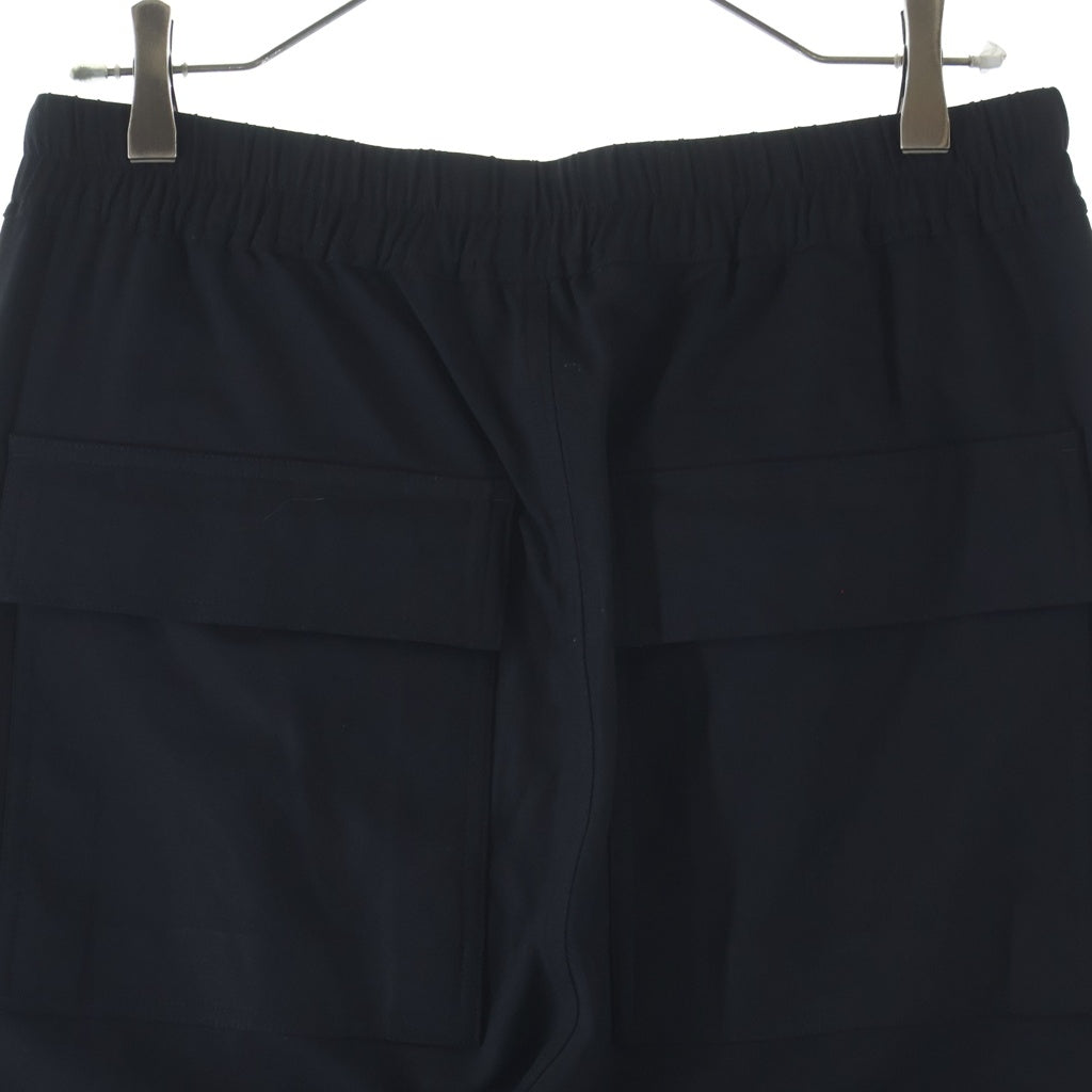 Rick Owens(リックオウエンス) 22SS Drawstring Slim Cropped Pants ドローストリング スリムクロップドパンツ ブラック RU01B1395-ZLSC