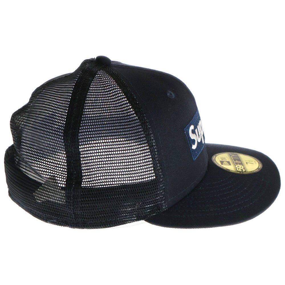 SUPREME(シュプリーム) 23SS × NEW ERA Box Logo Mesh Cap ボックス ロゴ メッシュ キャップ 帽子 ネイビー