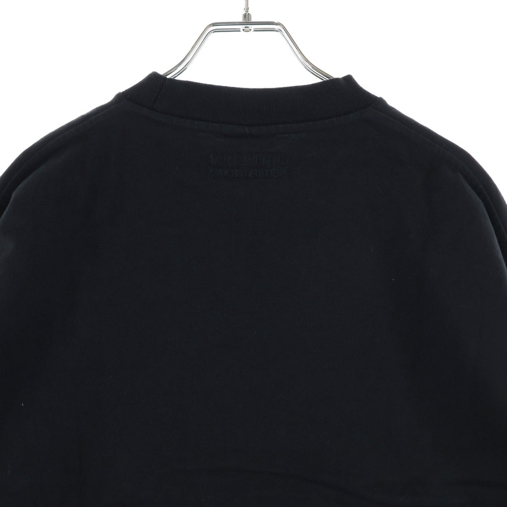 VETEMENTS(ヴェトモン) 21SS Gothic Logo Oversized Long-Sleeve Shirt ゴシックロゴオーバーサイズ長袖シャツ カットソー ブラック UE51TR660B