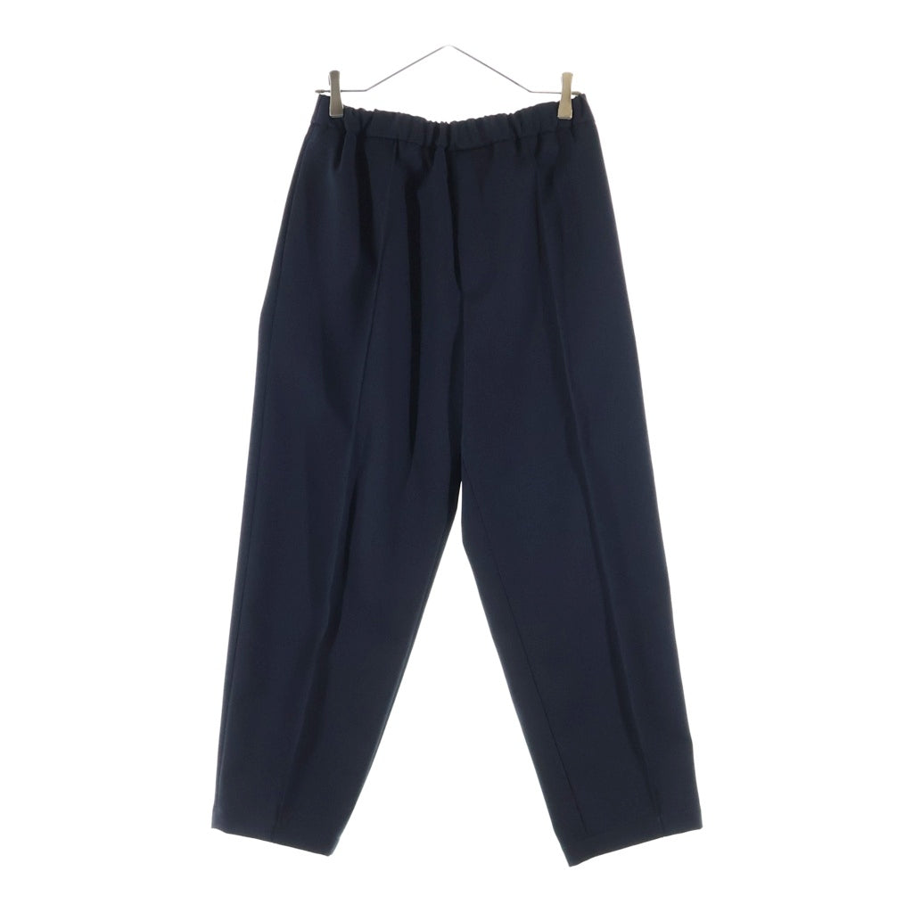 JIL SANDER(ジルサンダー) 25SS TROUSER ポリエステルギャバジン テーパード トラウザー イージーパンツ スラックスパンツ ネイビー J22KA0012 J70001