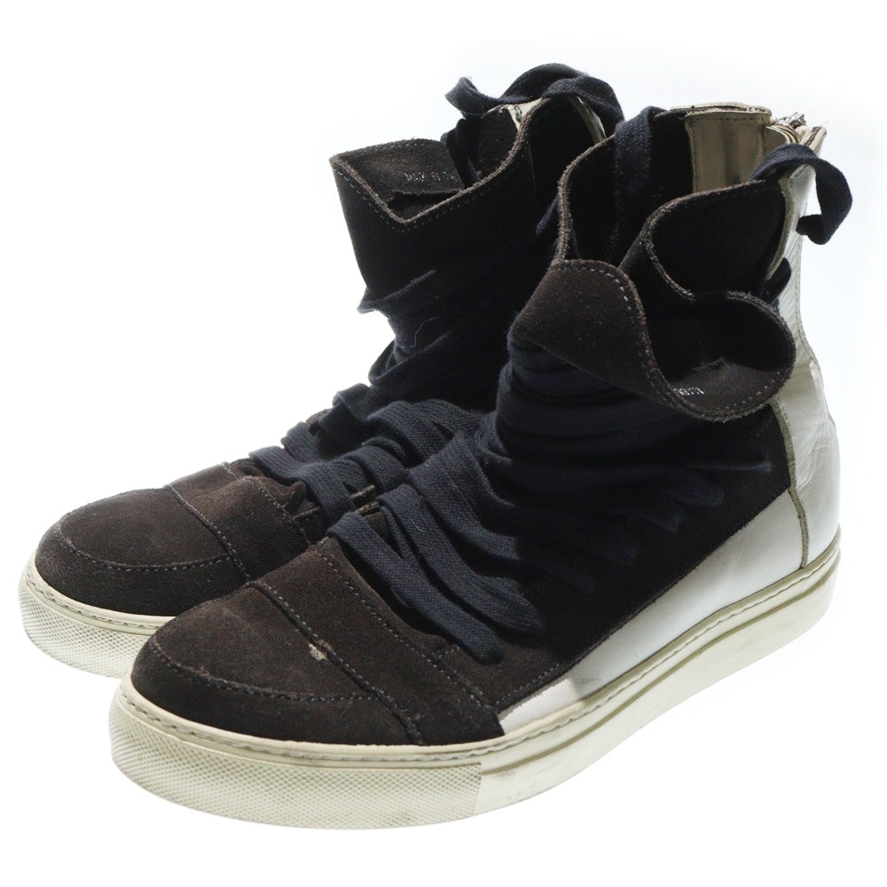 KRIS VAN ASSCHE(クリス ヴァン アッシュ) MULTIRACE SNEAKERS マルチレース スエード ハイカットスニーカー ブラック