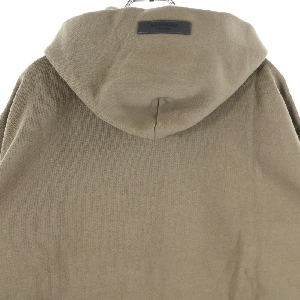 FEAR OF GOD ESSENTIALS(フィアオブゴッド エッセンシャルズ) HOODIE フェルトロゴ プルオーバースウェットパーカー フーディー ブラウン