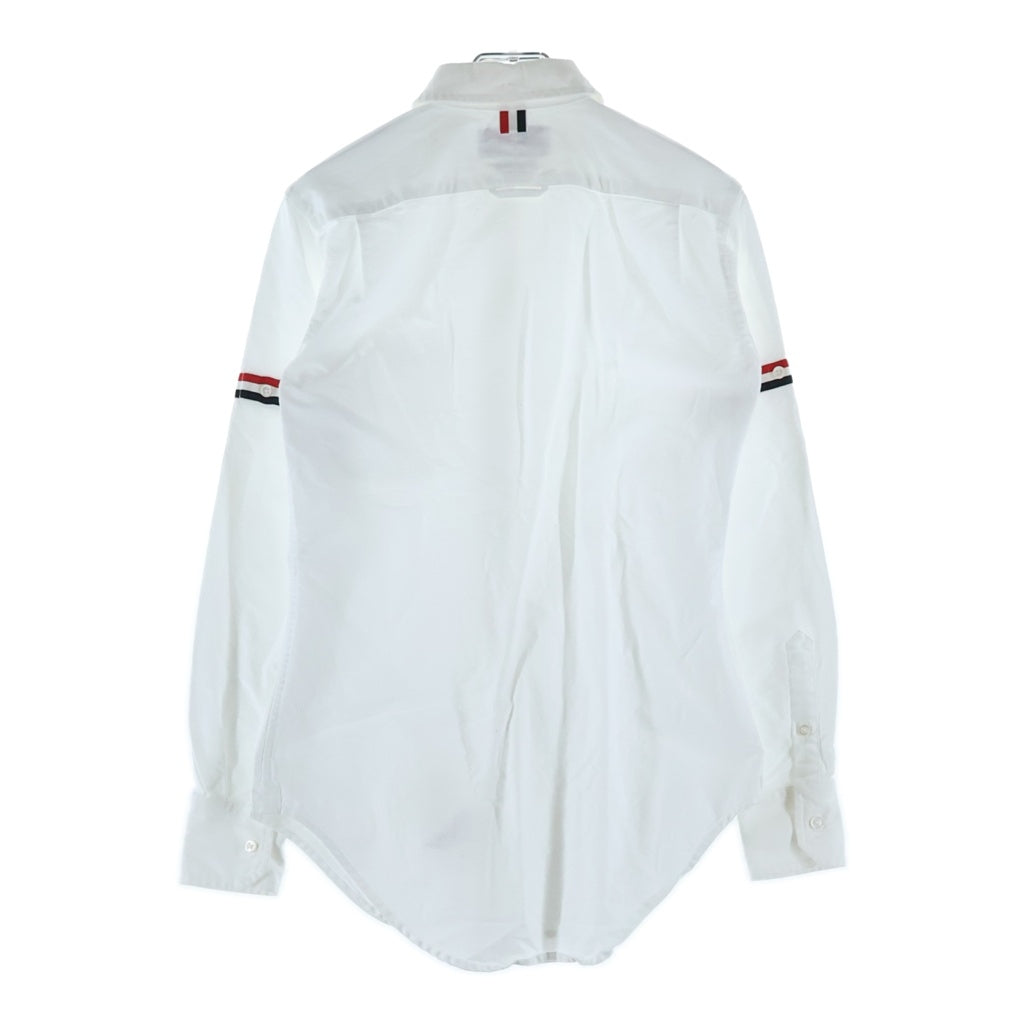 THOM BROWNE(トムブラウン) Tricolor Oxford L/S Shirt トリコロール オックスフォード 長袖シャツ ホワイト FLL019E-F0313 レディース