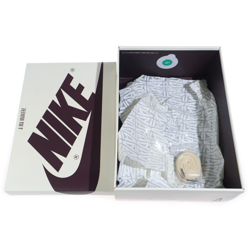 NIKE(ナイキ) ×A MA MANIERE AIR JORDAN 1 DO7097-100 アママニエール エアジョーダン1 レトロ ハイカットスニーカー US8.5/26.5cm ホワイト/ブラウン