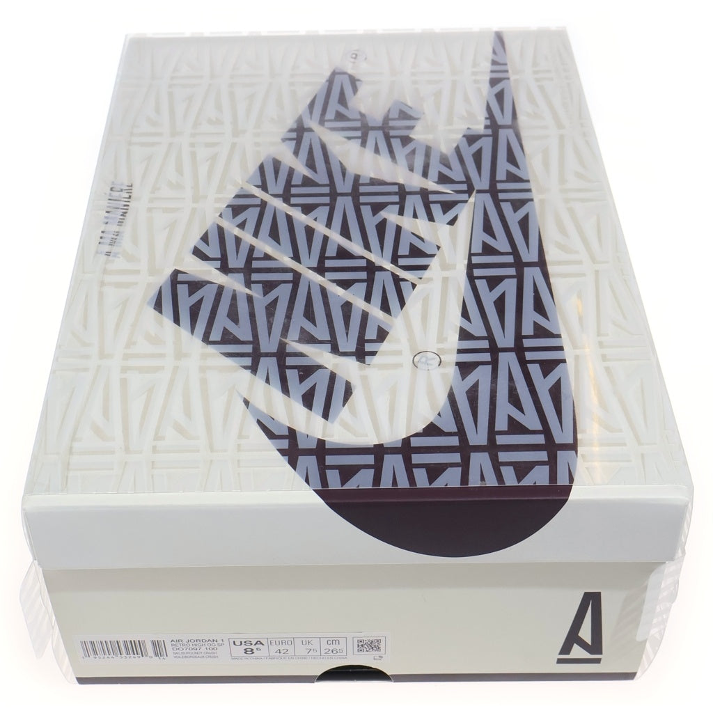 NIKE(ナイキ) ×A MA MANIERE AIR JORDAN 1 DO7097-100 アママニエール エアジョーダン1 レトロ ハイカットスニーカー US8.5/26.5cm ホワイト/ブラウン