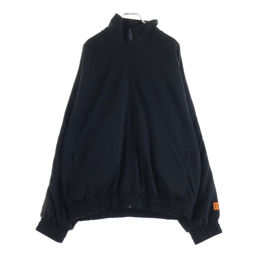 HERON PRESTON(ヘロンプレストン) Logo Patch Zipped Track Jacket ジップアップ トラック ジャケット ブラック HMBD004F21JER001
