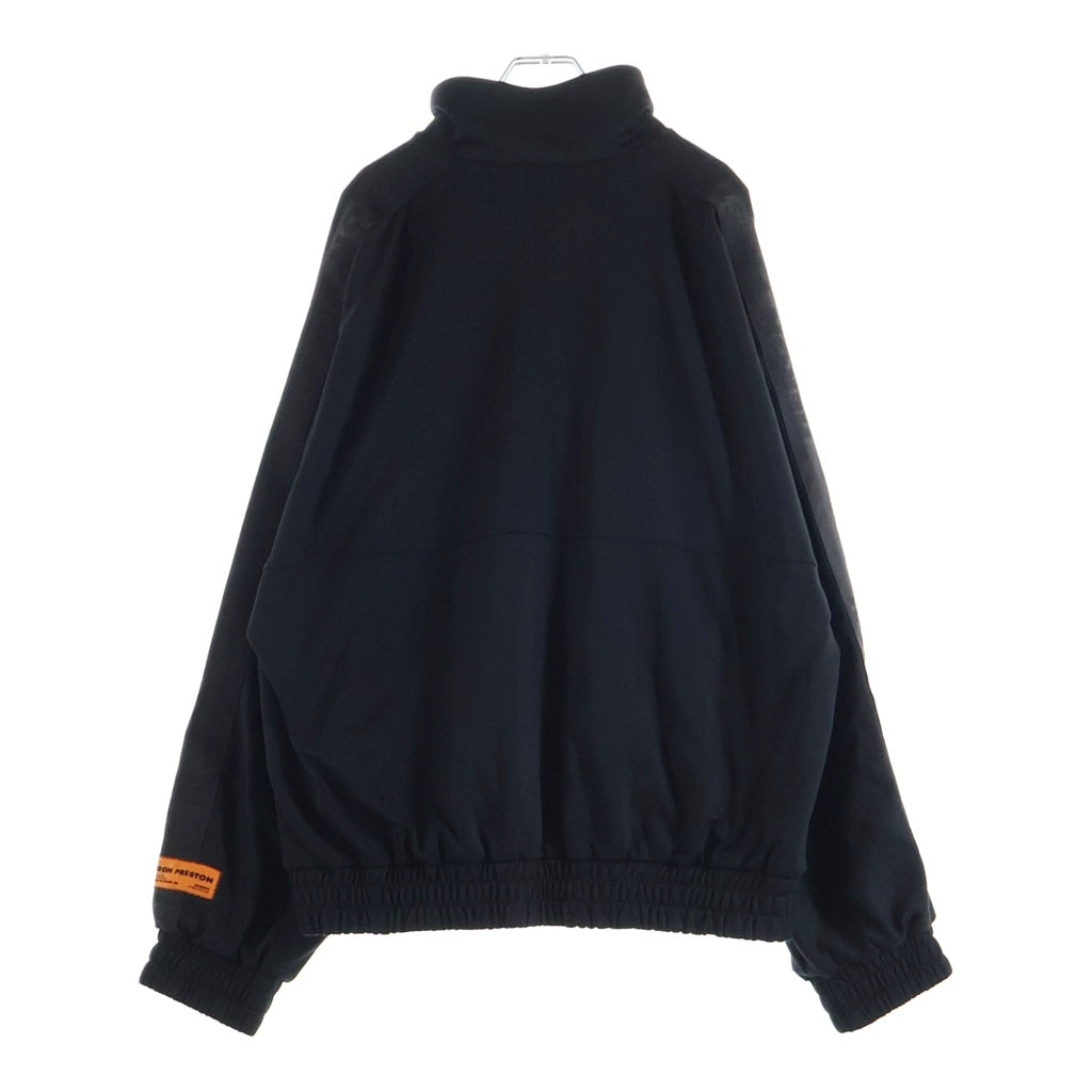 HERON PRESTON(ヘロンプレストン) Logo Patch Zipped Track Jacket ジップアップ トラック ジャケット ブラック HMBD004F21JER001