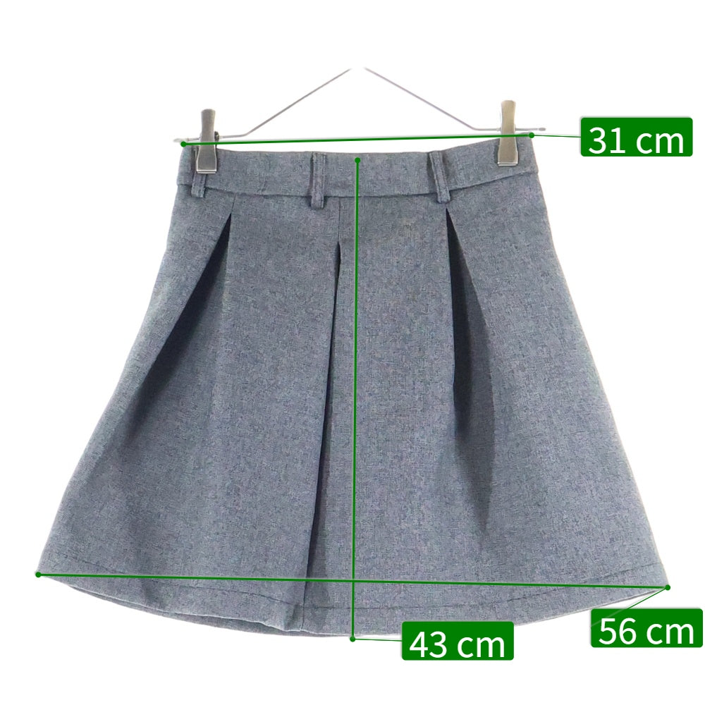 snidel(スナイデル) ベルテッドストラクチャーミニスカート グレー レディース