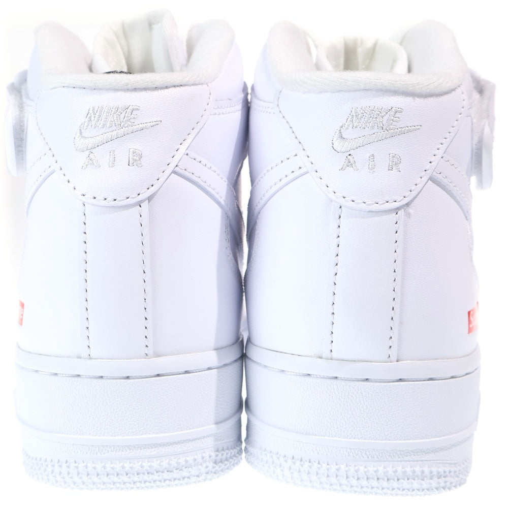 SUPREME(シュプリーム) AIR FORCE 1 MID エアフォースワン ミッドカットスニーカー ホワイト US7.5/25.5cm FZ8784-001