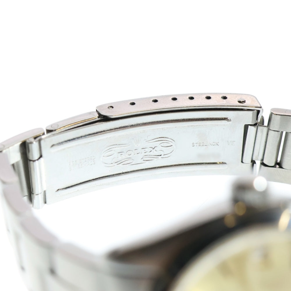 ROLEX(ロレックス) オイスターデイト プレシジョン Ref:6466 手巻き ゴールドダイヤル アナログウォッチ 腕時計 シルバー/ゴールド