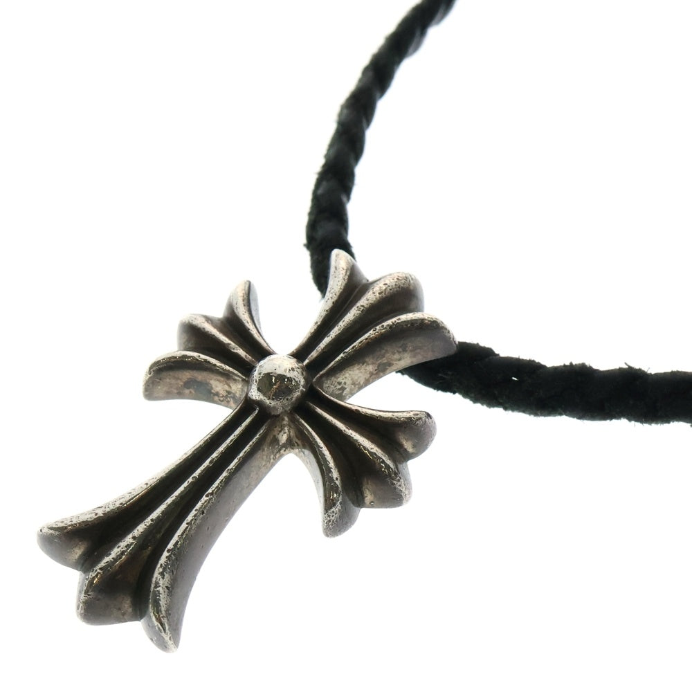 CHROME HEARTS(クロムハーツ) CH CRS SMLスモールCHクロス BC ボロチップブレイド ネックレス シルバー BCA220