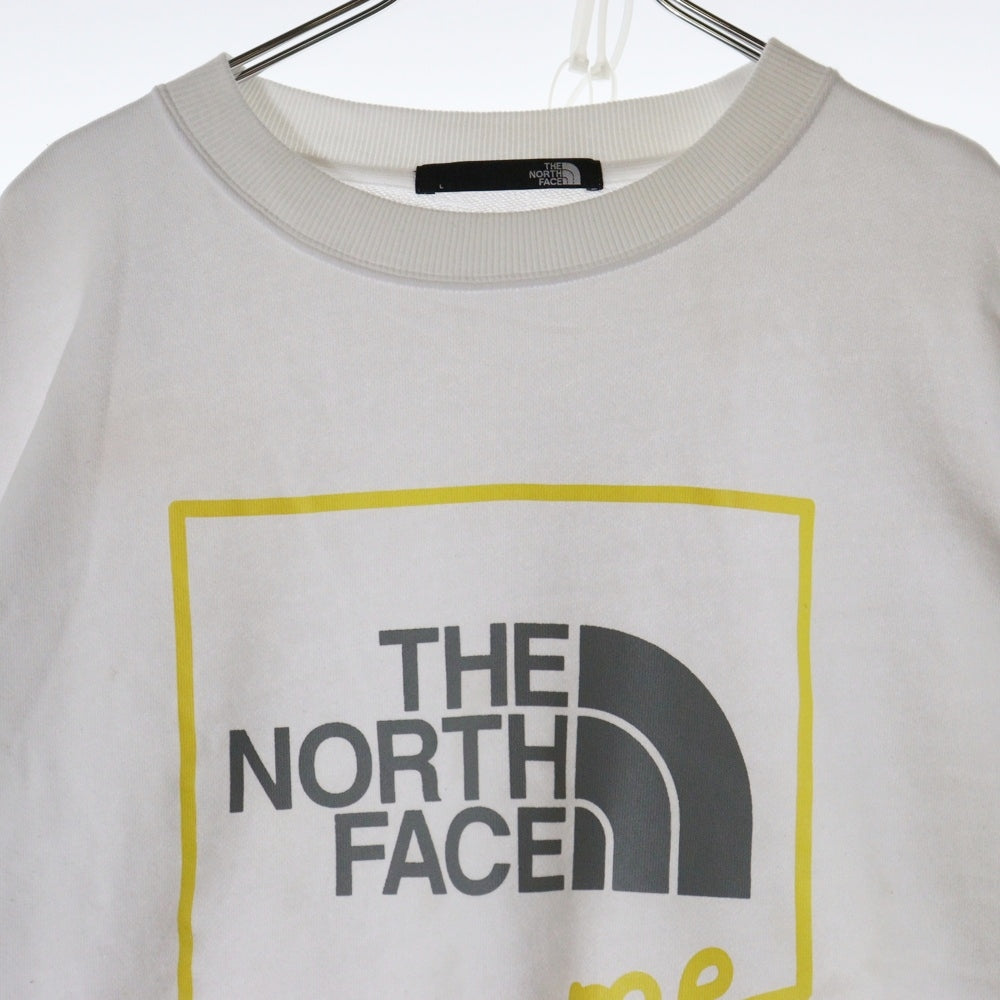 THE NORTH FACE(ザノースフェイス) EXTREME CREW エクストリーム フロントプリント クルーネックスウェットトレーナー ホワイト NT12032