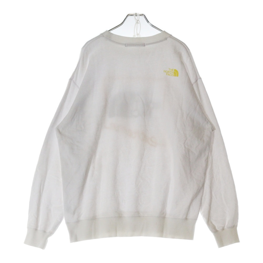 THE NORTH FACE(ザノースフェイス) EXTREME CREW エクストリーム フロントプリント クルーネックスウェットトレーナー ホワイト NT12032