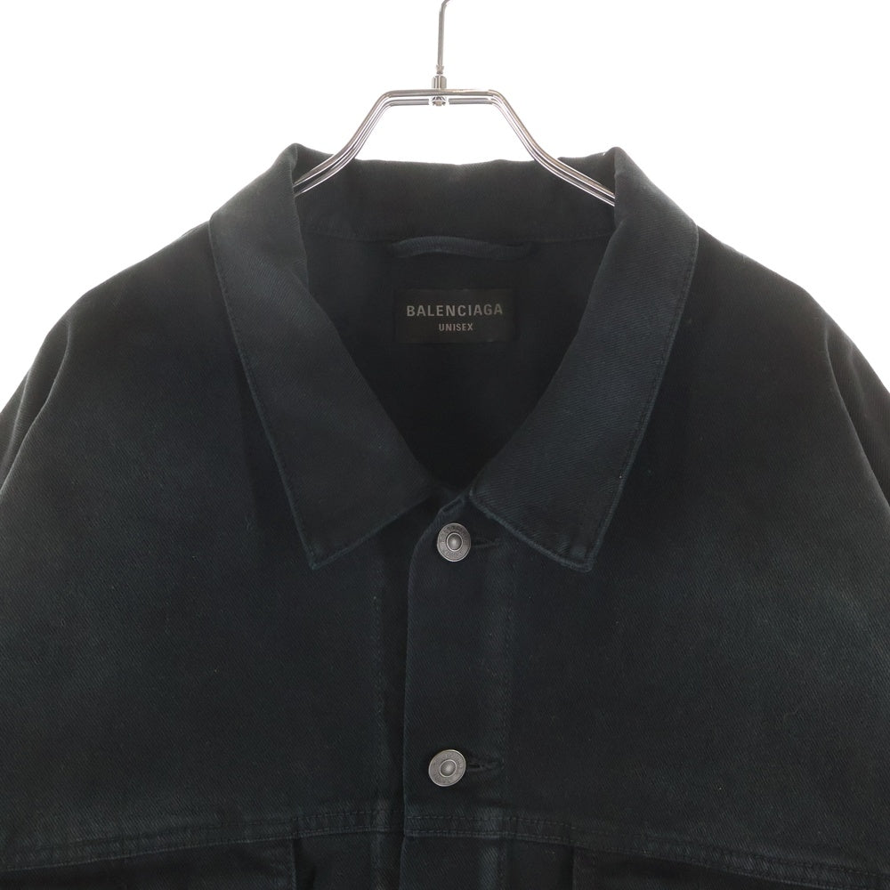 BALENCIAGA(バレンシアガ) TICKER DENIM JACKET デニムジャケット ブラック 767947