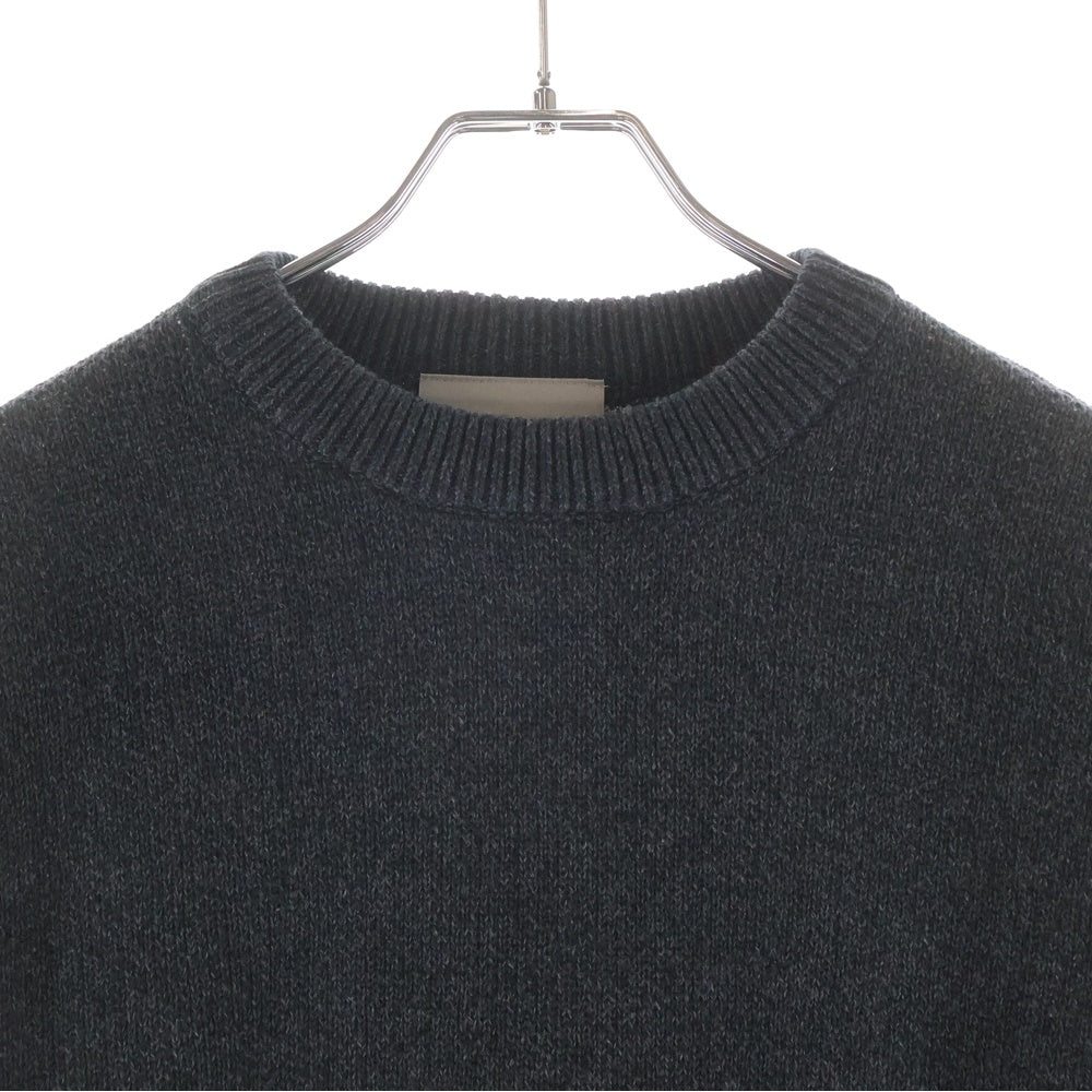 FEAR OF GOD ESSENTIALS(フィアオブゴッド エッセンシャルズ) KNIT SWEATER ロゴプリント クルーネックニットセーター グレー