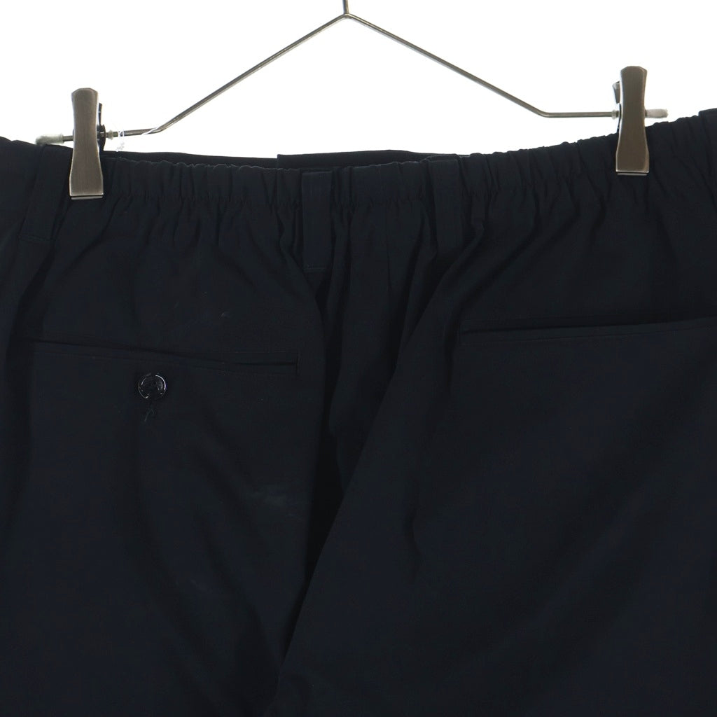 SOPHNET.(ソフネット) 25SS 2WAY STRETCH SHIRRING SLIM FIT SLACKS ストレッチ シャーリング スリム スラックスパンツ ブラック SOPH-250028