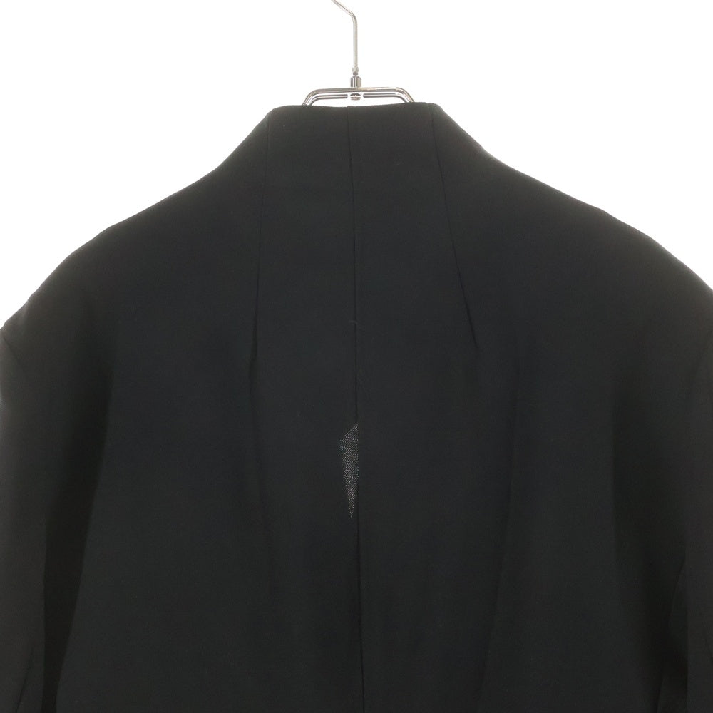 BED J.W. FORD(ベッドフォード) 20SS Dinner Jacket ディナー ウール ノーカラー ダブルブレスト 2B テーラードジャケット ブラック 20SS-B-JK03 レディース