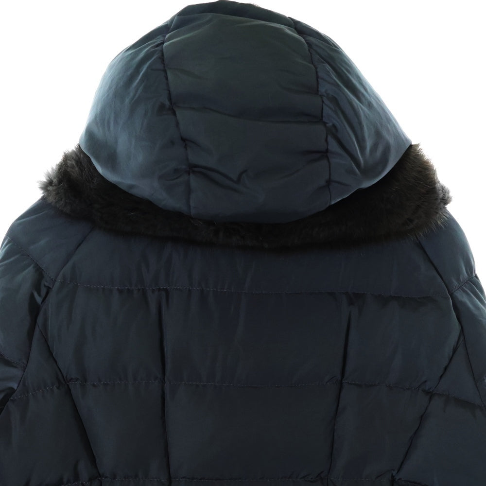 MONCLER(モンクレール) GRACIEUX ネックファーデザイン ジップアップダウンジャケット レディース ブラック 320934630110