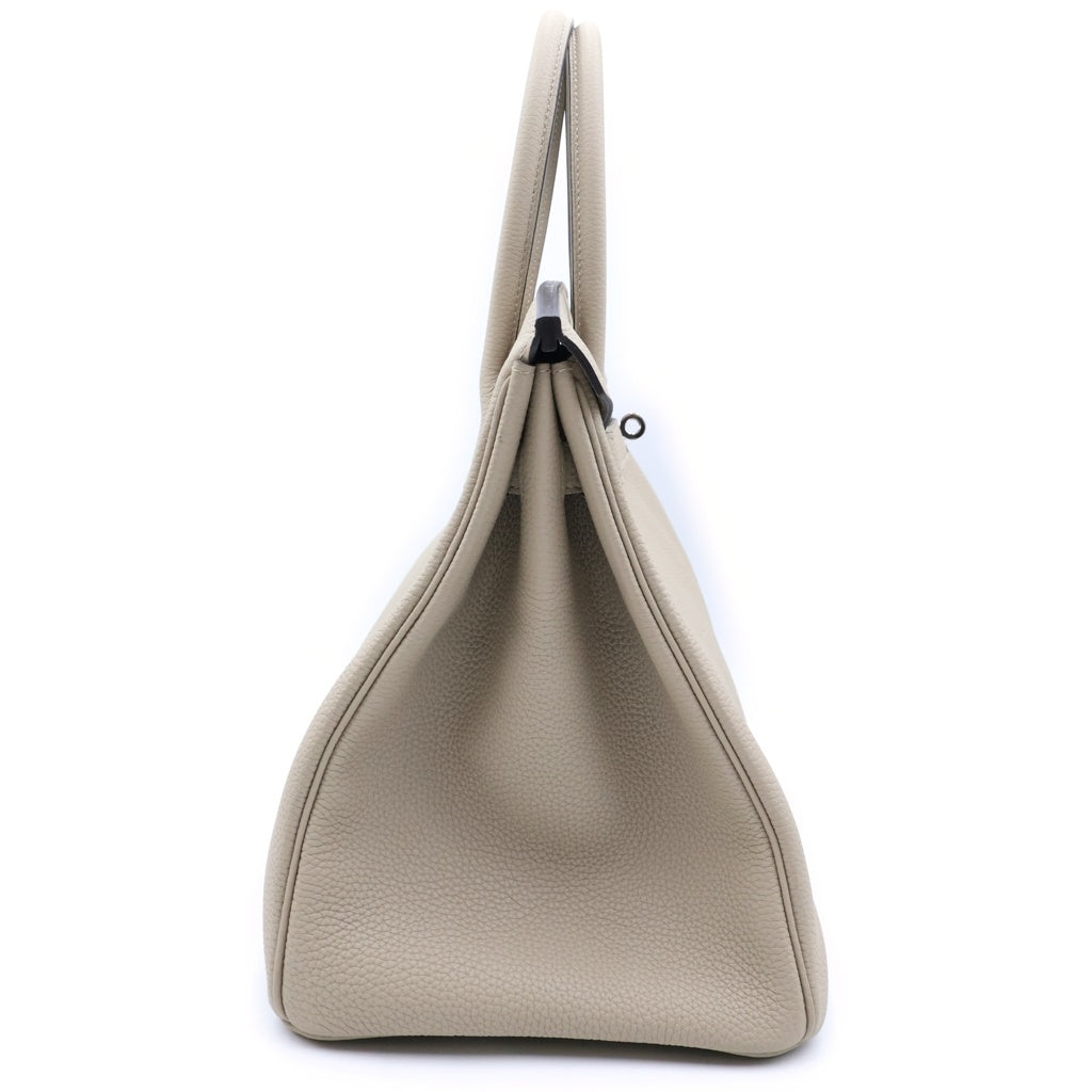 HERMES(エルメス) バーキン 35 ハンドバッグ トートバッグ シルバー金具 C刻印 トゴ トゥルティエールグレー レディース