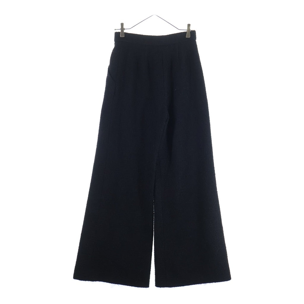 CHANEL(シャネル) Tweed Wide Pants ココマークボタン ツイードワイドパンツ トラウザーズ ブラック P62027V19676 レディース