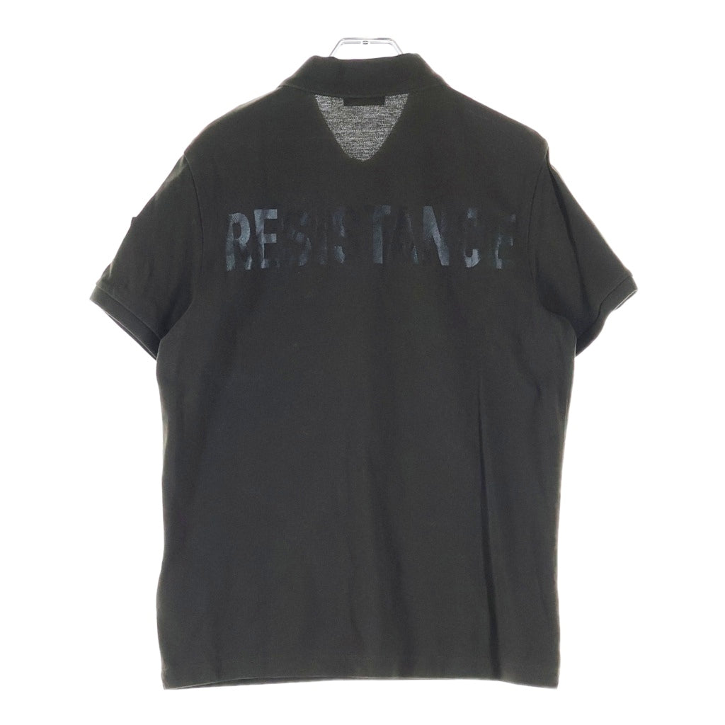 MONCLER(モンクレール) 19AW MAGLIA POLO MANICA CORTA ロゴプリント 半袖ポロシャツ カーキ