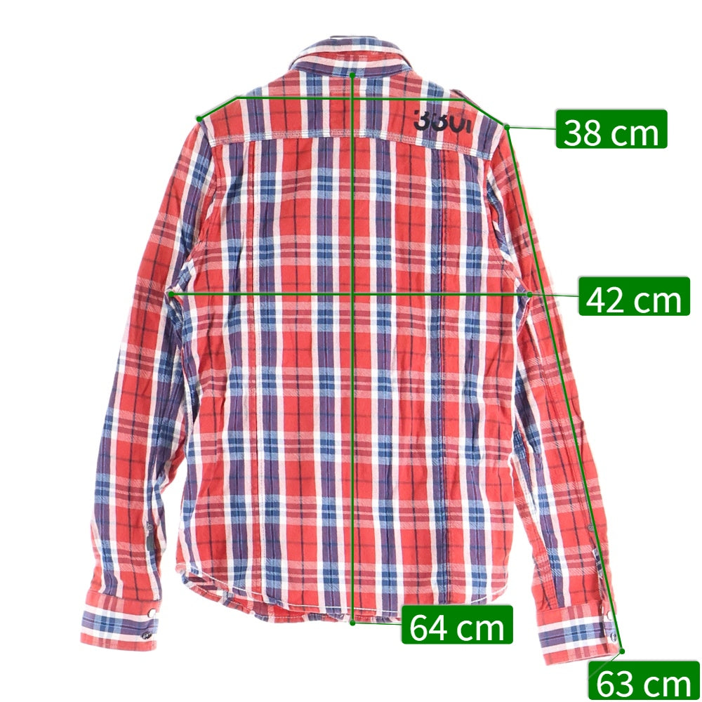 G-STAR RAW(ジースターロウ) チェック柄 長袖シャツ レッド