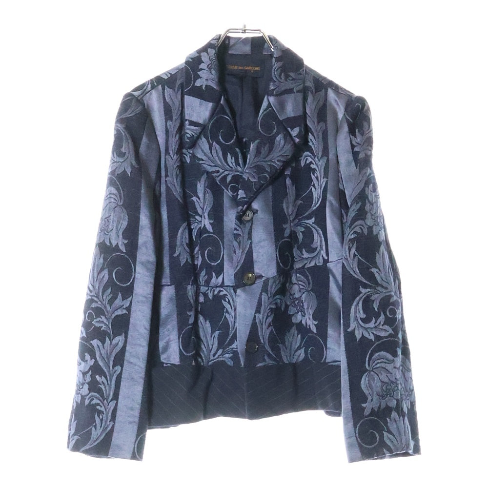 COMME des GARCONS(コムデギャルソン) 90SS レースドッキング 総柄ジャケット ネイビー レディース GJ-11010S AD1992