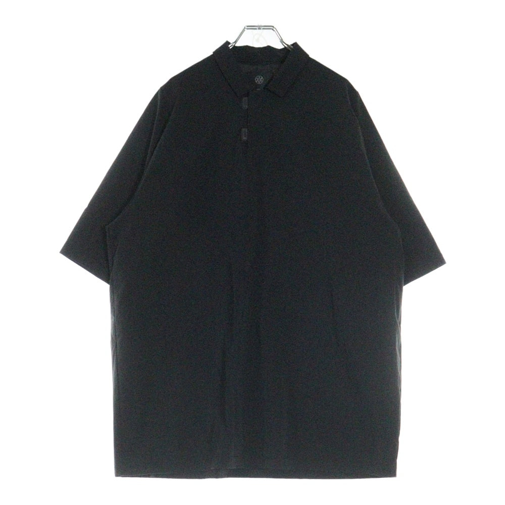 TEATORA(テアトラ) CAPSULESNAP POLO SHIRT DOCTOROID カプセルスナップボタン ナイロン 半袖 ポロシャツ ブラック TT-POLO-DR