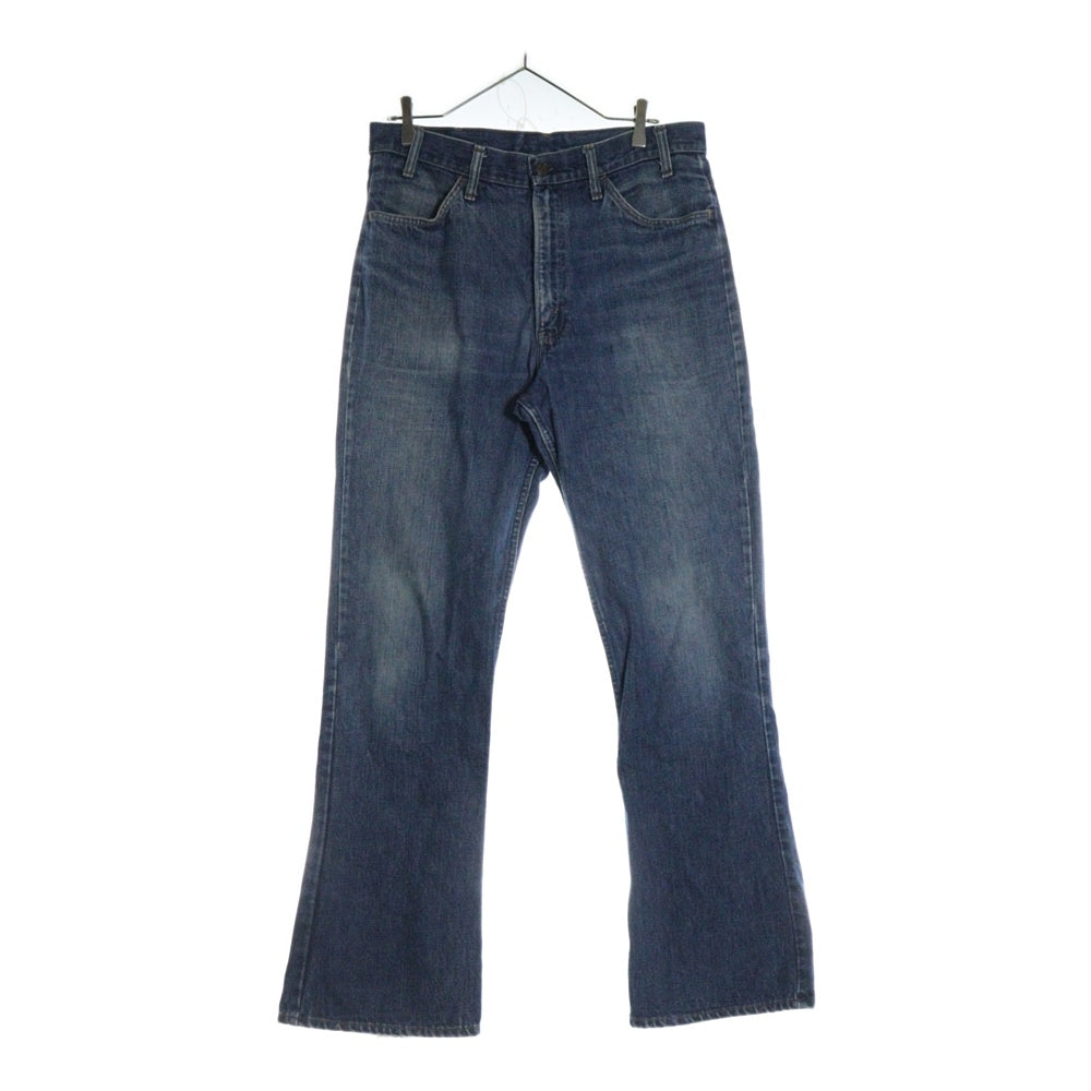Levi's(リーバイス) 70S VINTAGE 646-0217 ヴィンテージ スモールe オレンジタブ ボタン裏刻印8 ジップフライフレアデニムパンツ ベルボトムジーンズ インディゴ