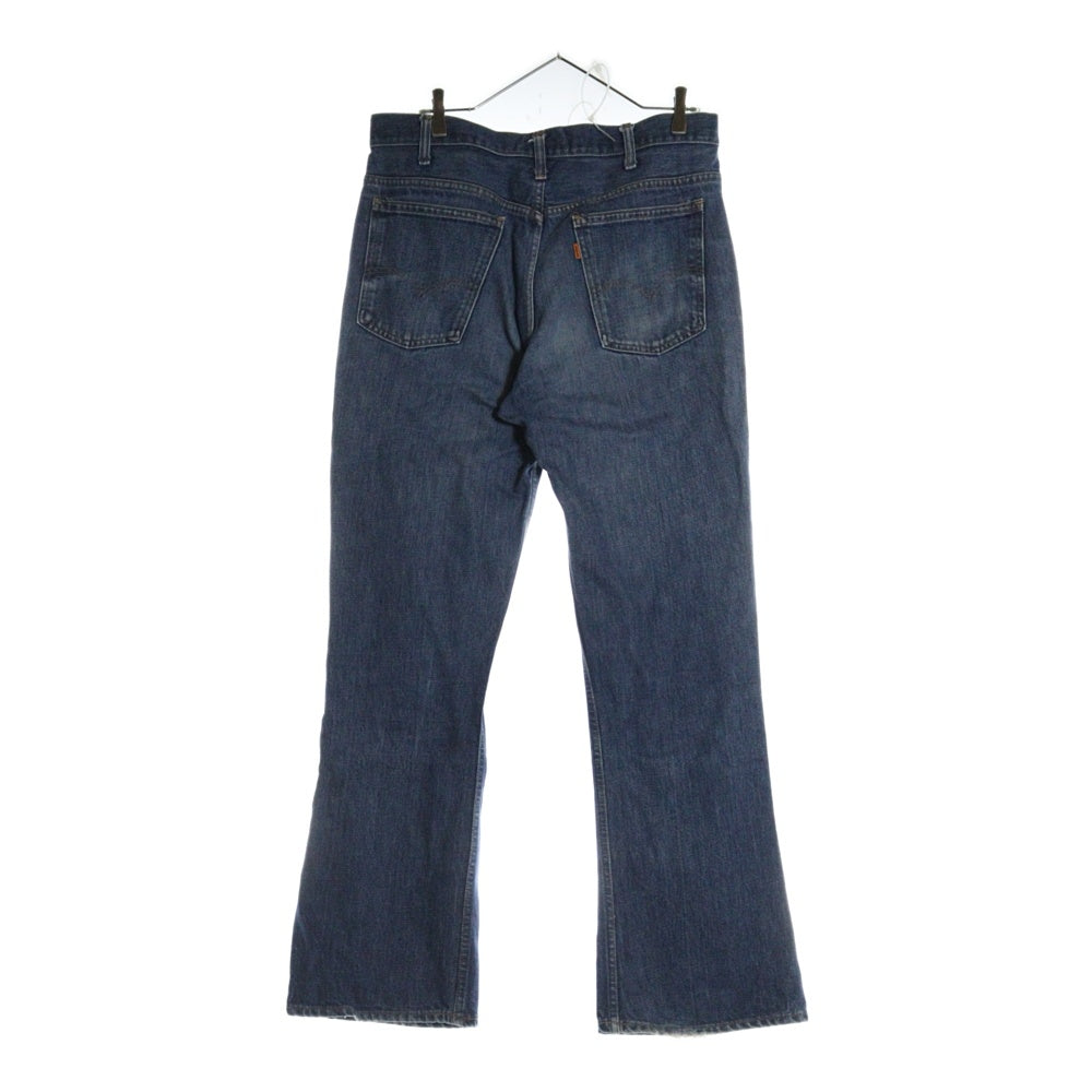 Levi's(リーバイス) 70S VINTAGE 646-0217 ヴィンテージ スモールe オレンジタブ ボタン裏刻印8 ジップフライフレアデニムパンツ ベルボトムジーンズ インディゴ