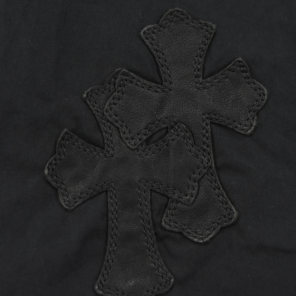 CHROME HEARTS(クロムハーツ) MAHAL KITA SHIRT マハルキタ クロスパッチクロスボタン長袖シャツ ブラック JVP