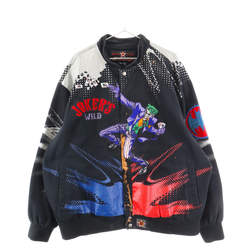 JH Design(ジェイエイチデザイン) VINTAGE JH DESIGN DC COMICS JOKER BATMAN RACING JKT DCコミック ジョーカー バットマン オーバーサイズレーシングジャケット ブラック/マルチ