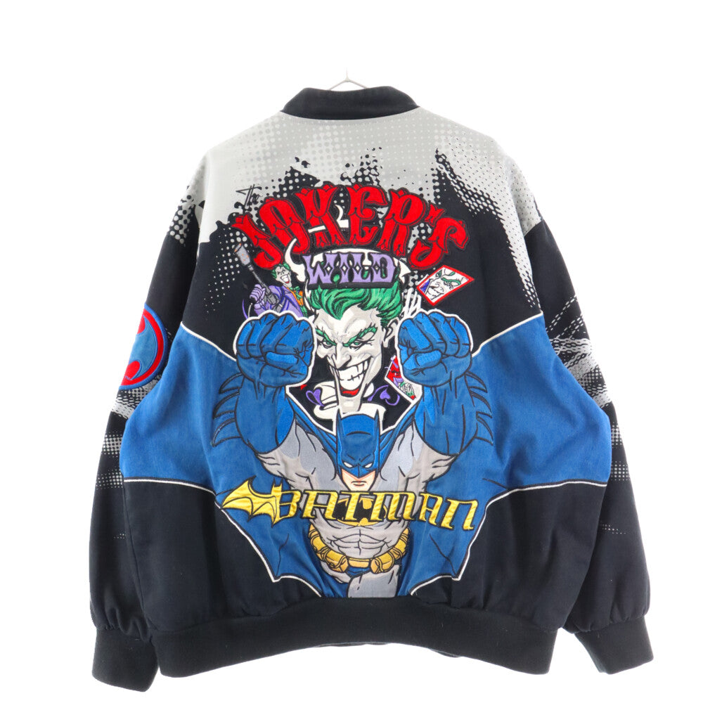 JH Design(ジェイエイチデザイン) VINTAGE JH DESIGN DC COMICS JOKER BATMAN RACING JKT DCコミック ジョーカー バットマン オーバーサイズレーシングジャケット ブラック/マルチ