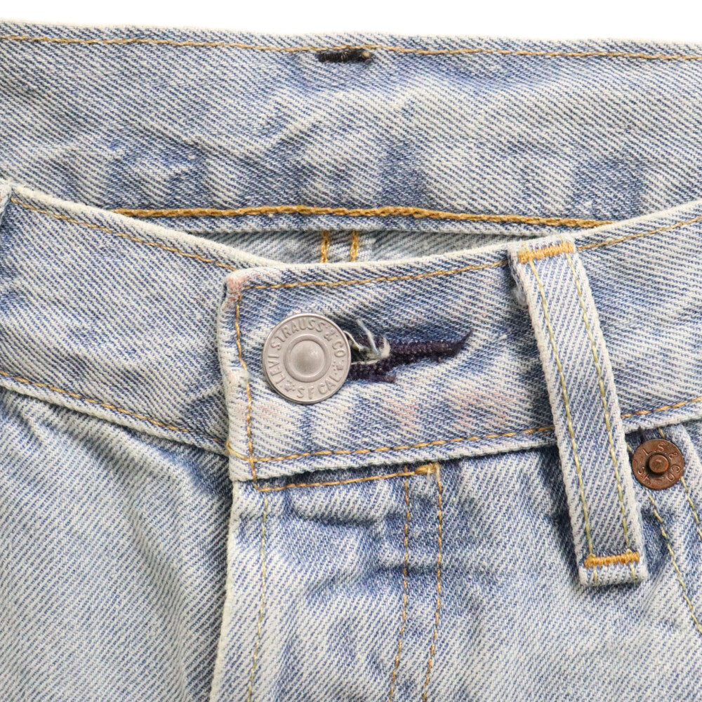 Levi's(リーバイス) 501 ボタンフライ アイスブルー デニムパンツ ストレートジーンズ PC9-00501-3398