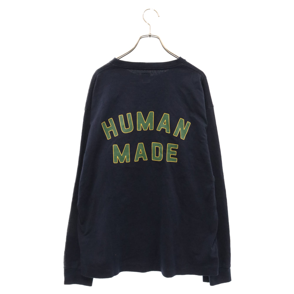 HUMAN MADE(ヒューマンメイド) 23AW DAY ALLS GRAPHIC L/S T-SHIRT グラフィック長袖Tシャツ ロンT ネイビー