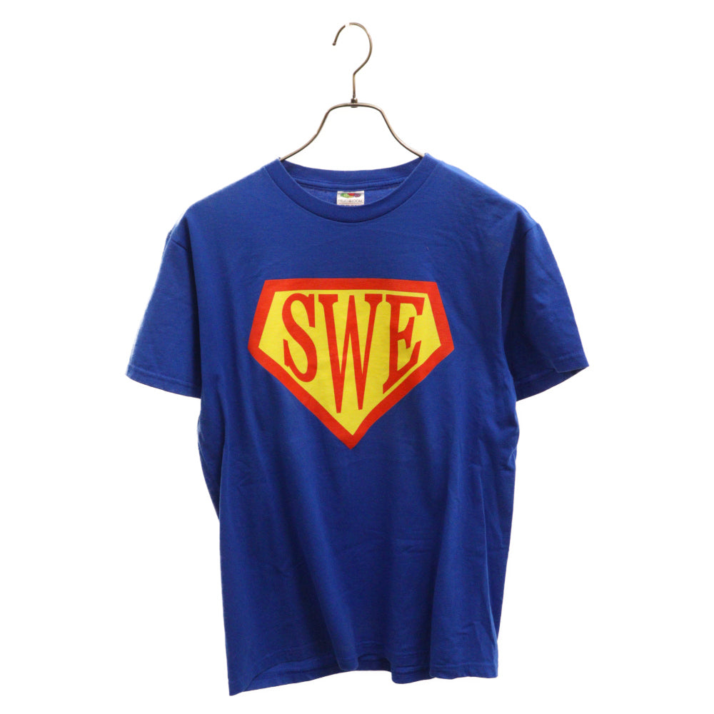 VINTAGE(ヴィンテージ) VINTAGE SWE プリント半袖Tシャツ ブルー