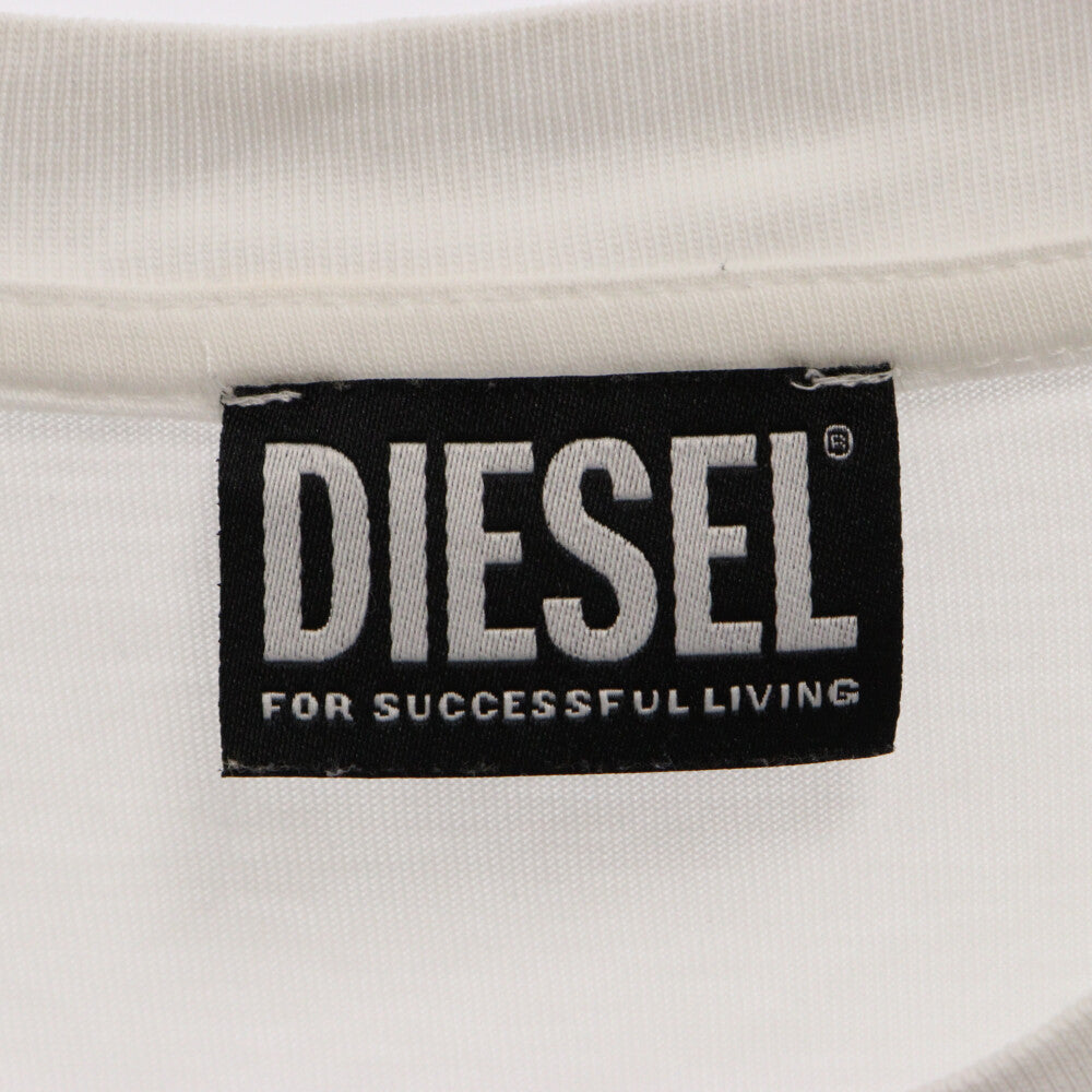 DIESEL(ディーゼル) UFO プリントクルーネック半袖Tシャツ ホワイト A03286