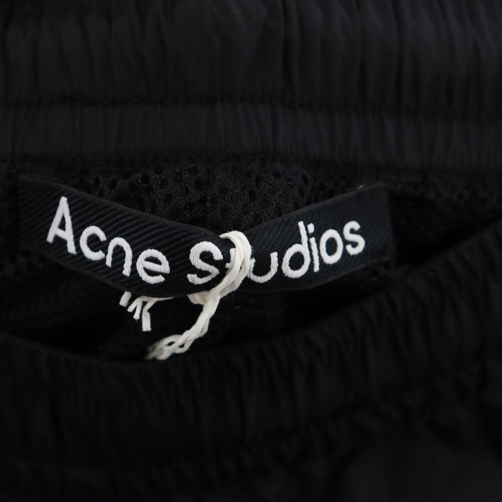 Acne Studios(アクネ ストゥディオズ) Face Motif Side Stripe Track Pants フェイスロゴサイドテープトラックパンツ FA-UX-TROU000014 ブラック
